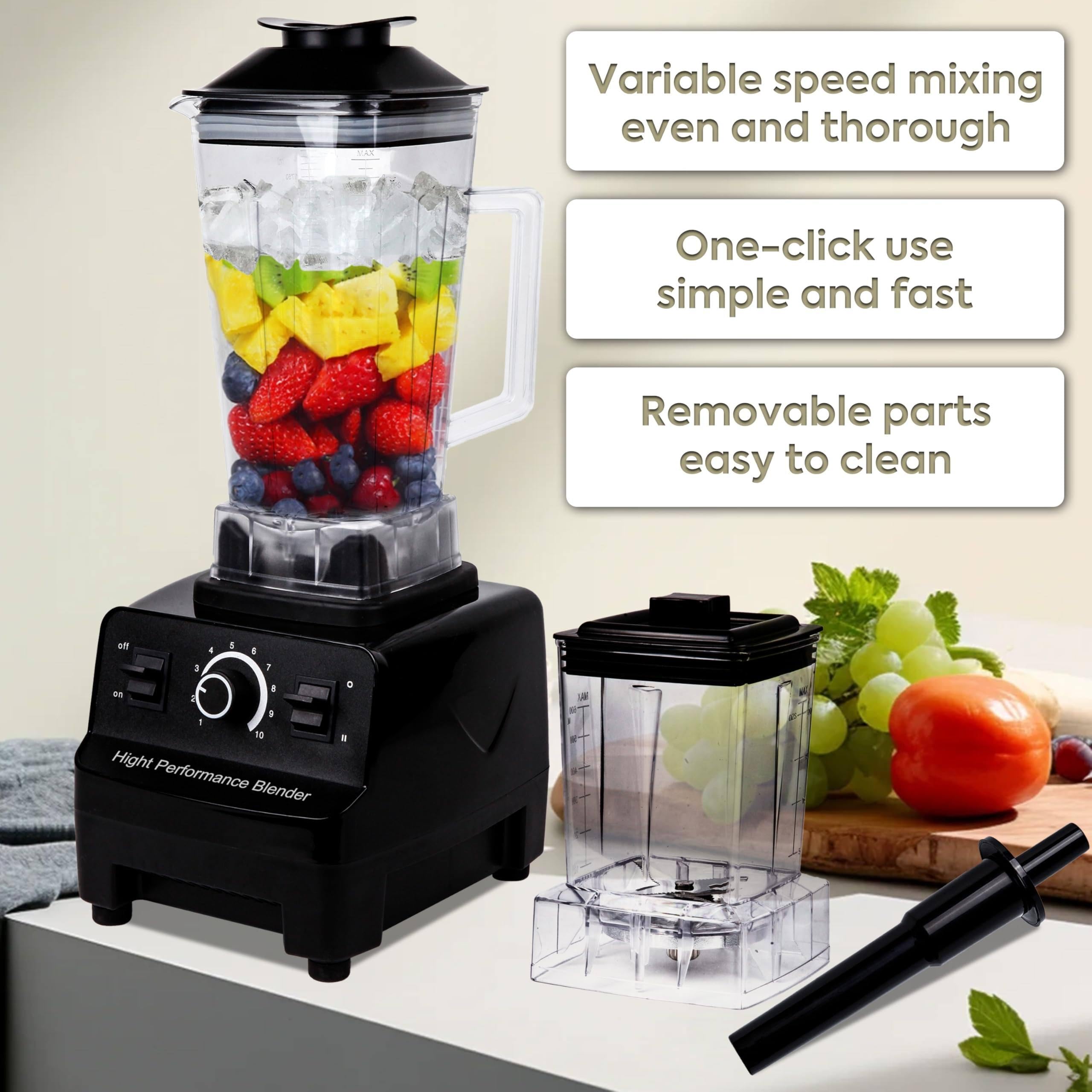 Profesjonalny Blender Do Smoothie 5500 W, 10 Ustawień PręDkośCi, 6 Ostrzy Ze Stali Nierdzewnej, Kubek Ochronny Do Przygotowywania Koktajli Mlecznych I Koktajli,A