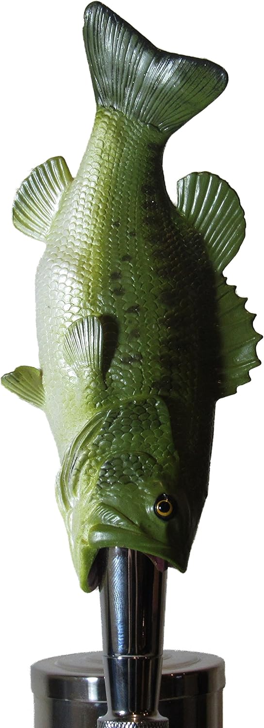 Moptrek bles Large Mouth Bass Beer Tap Handle Sports Bar Kegerator Breweriana