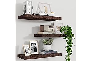 Rustic Dark Brown Shelves: Your Space-Saving Storage Solution