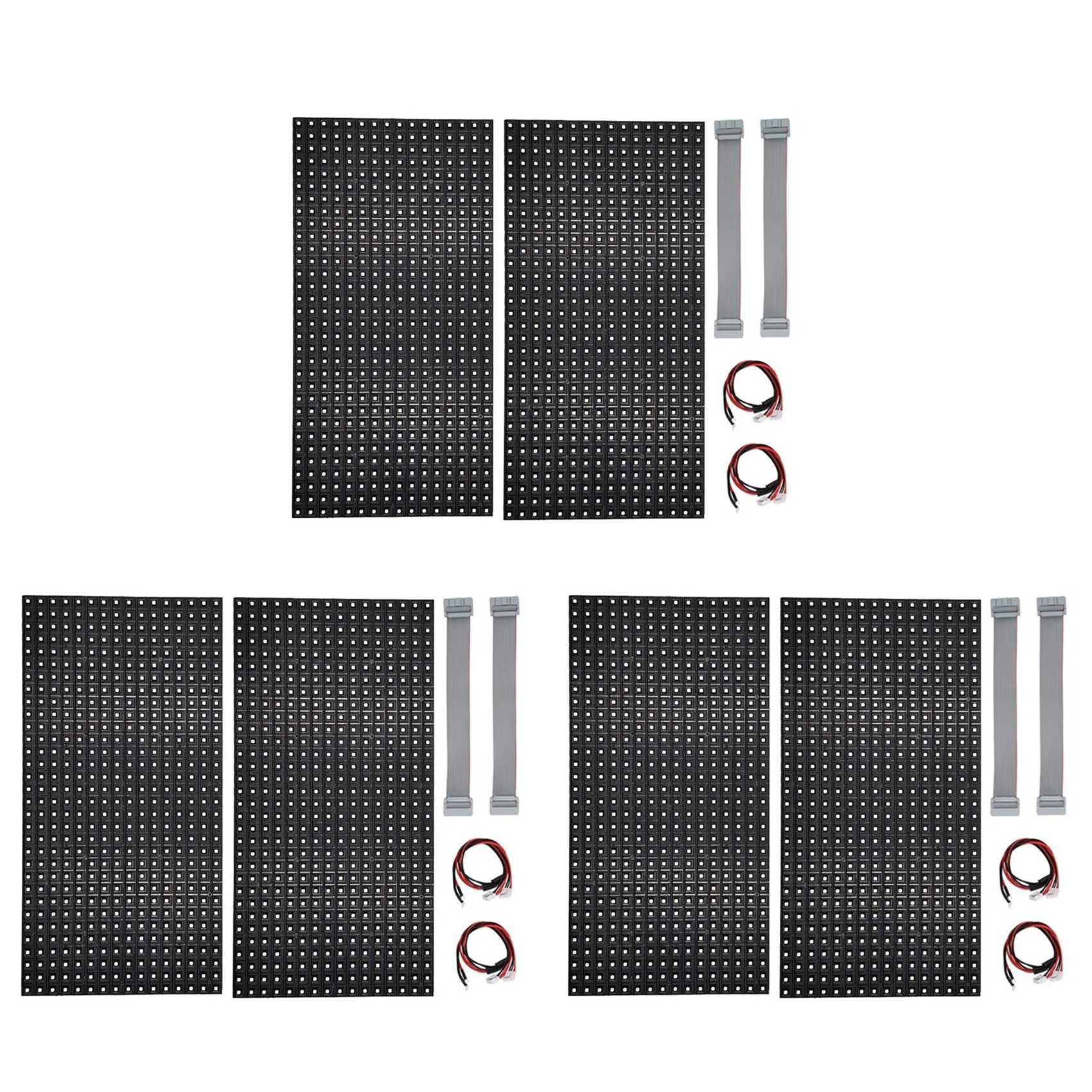 6 Pezzi P10 Modulo LED per Esterni A Colori Completi HUB75 SMD3535 32x16 Pixel Pannello Display LED 320x160mm 1/4S Driver