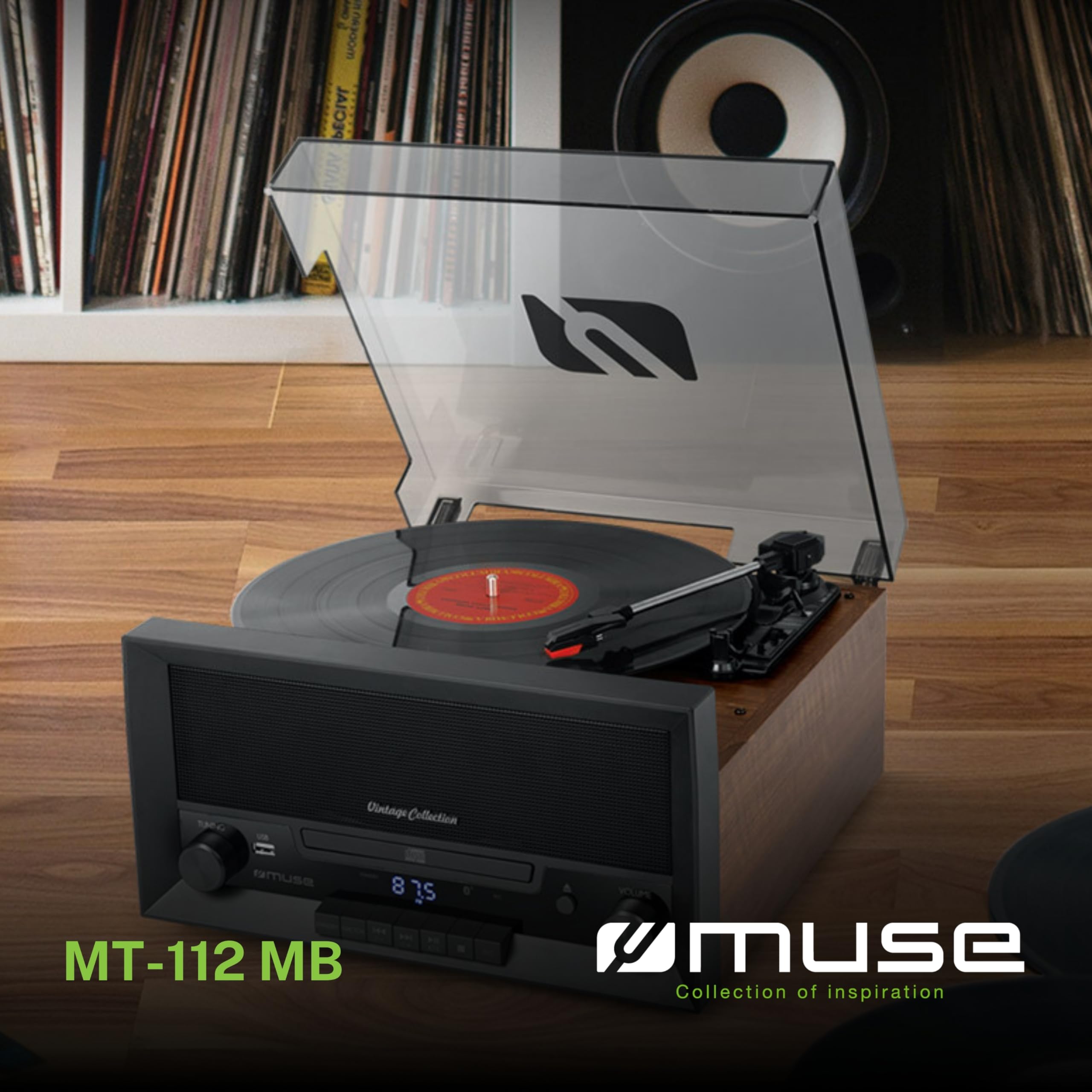 MUSE Platine Vinyle USB MT-112 MB