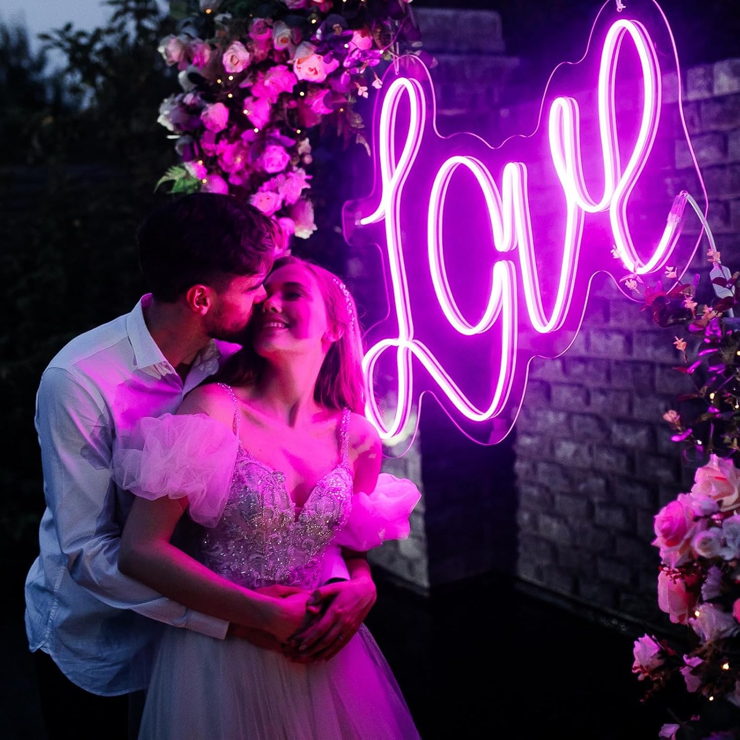 Custom Mirror Sign Neon, Personalized Neon Sign for Bedroom Makeup Mirror Wedding Birthday Party Backdrop Salon Nails Store Wall Decor, Selfie Mirror Wall Art Neon Sign Personalized Gift (Pink + White)