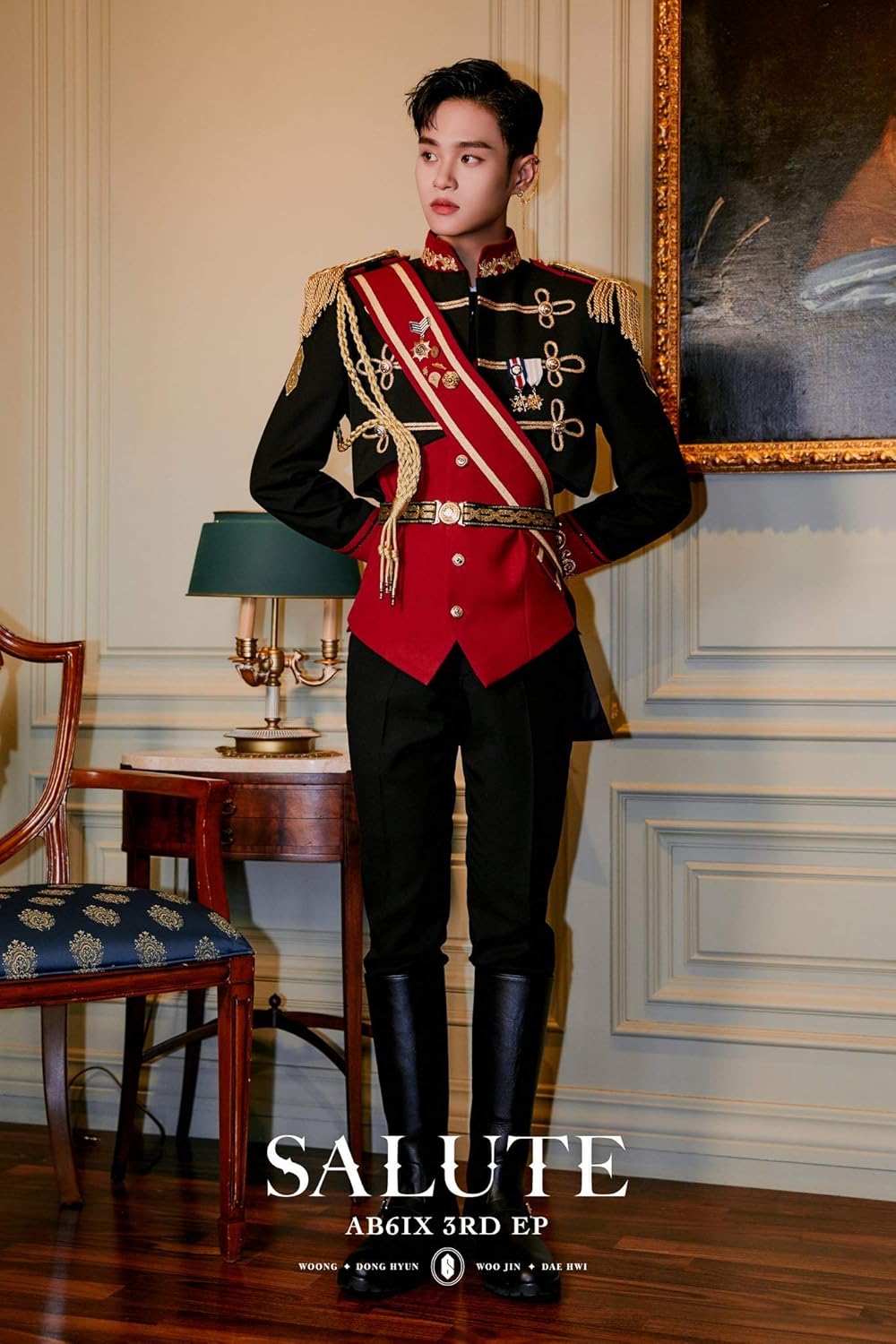 AB6IX Salute 3rd EP Album 2 Version SET CD+80p PhotoBook+2p PhotoCard+1p Identification Photo+1p Post+Envelope+Sticker SET+Memo Board+1p AR Card+Message PhotoCard SET+Tracking Kpop Sealed