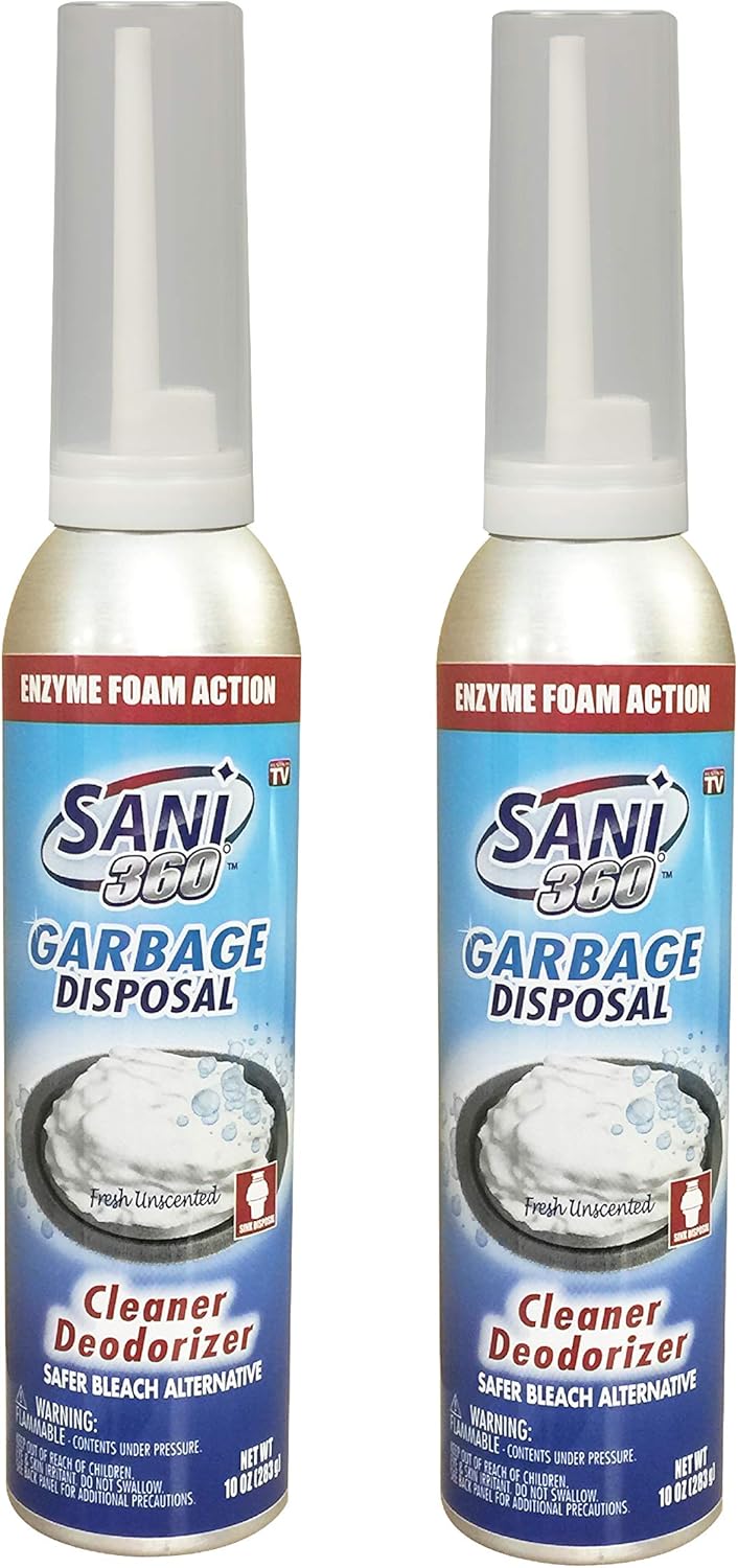 Sani 360 Garbage Disposal Cleaner (Unscented, Twin Pack