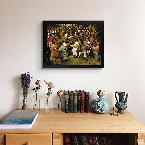 Miniatura 3 de Póster The Wedding Dance in the Open Air de Pieter Bruegel - Póster decorativo de pared sin marco, pósters, imágenes e impresiones para el hogar y