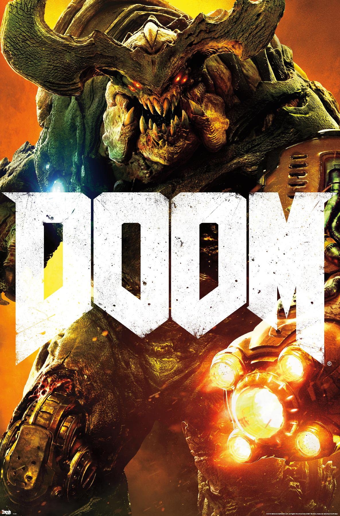 Amazon.com: Trends International Doom-Cyber Demon Premium Wall