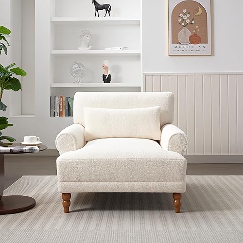 Silla decorativa con reposabrazos circulares, moderna silla tapizada con patas de columna romana vintage, soporte lumbar ergonómico, lujoso tamaño