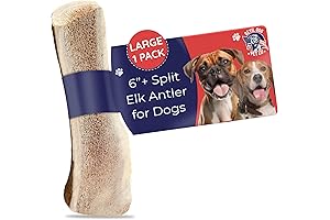Split Elk Antlers for Dogs: Premium Grade A Dog Chews