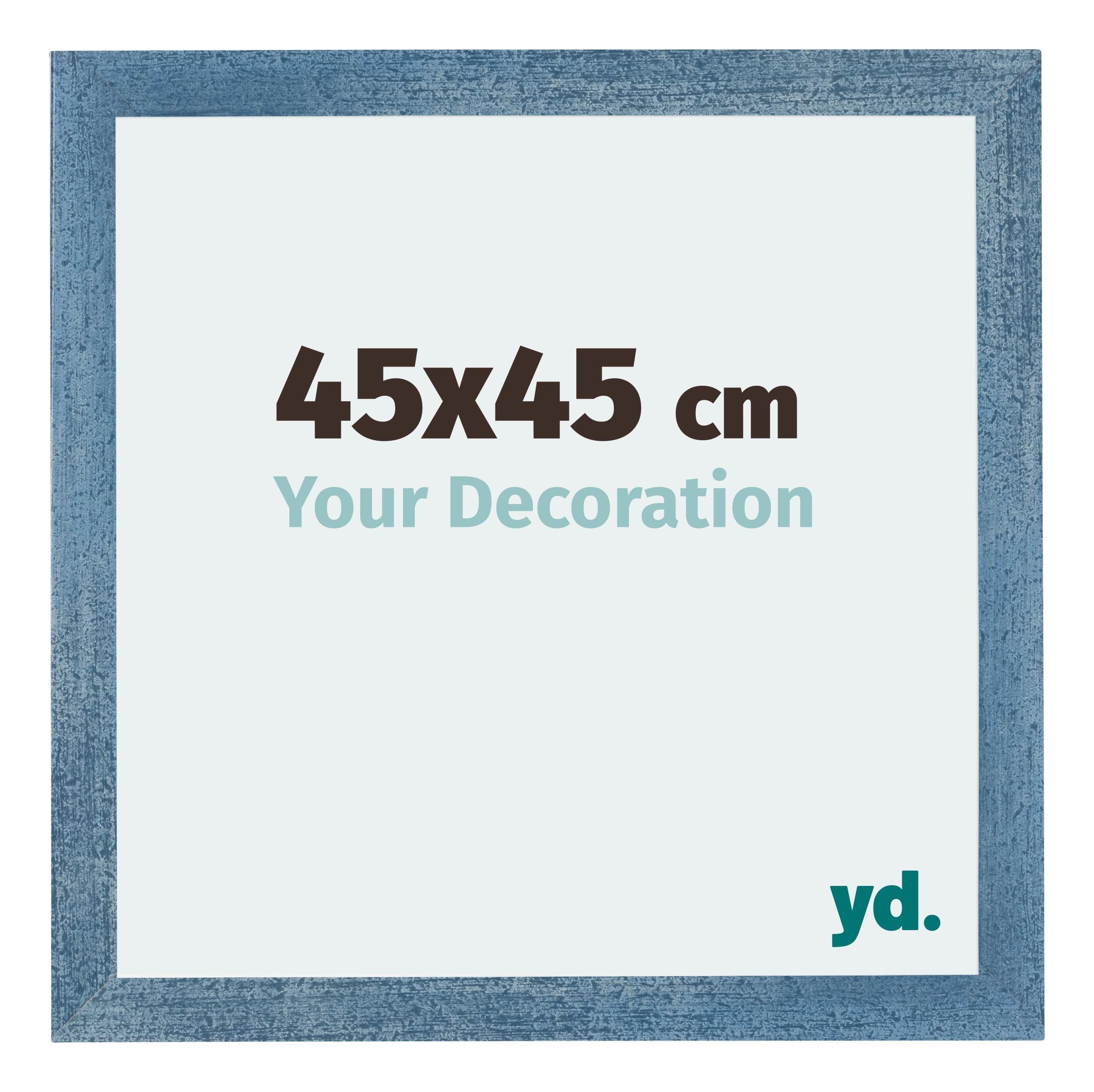 Your Decoration - Picture Frame 45x45 cm - Clear Blue Swept - Decorative Wall Frame in MDF with Antireflection - Frame 45x45 - Mura — image 1