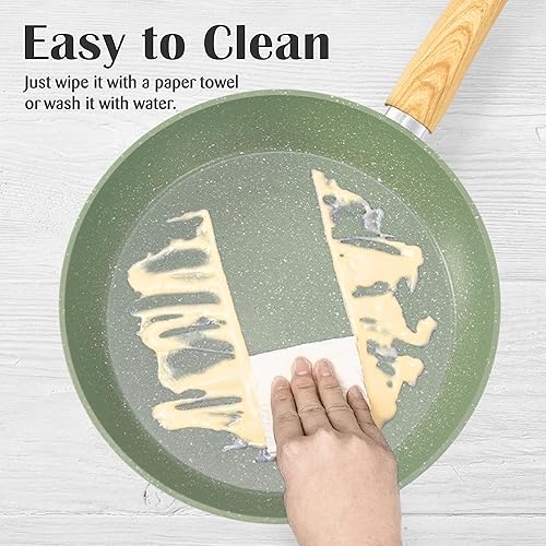 Miniatura 3 de DishDelight Juego de ollas y sartenes de inducción antiadherentes, 12 piezas antiadherentes de granito de inducción, utensilios de cocina de