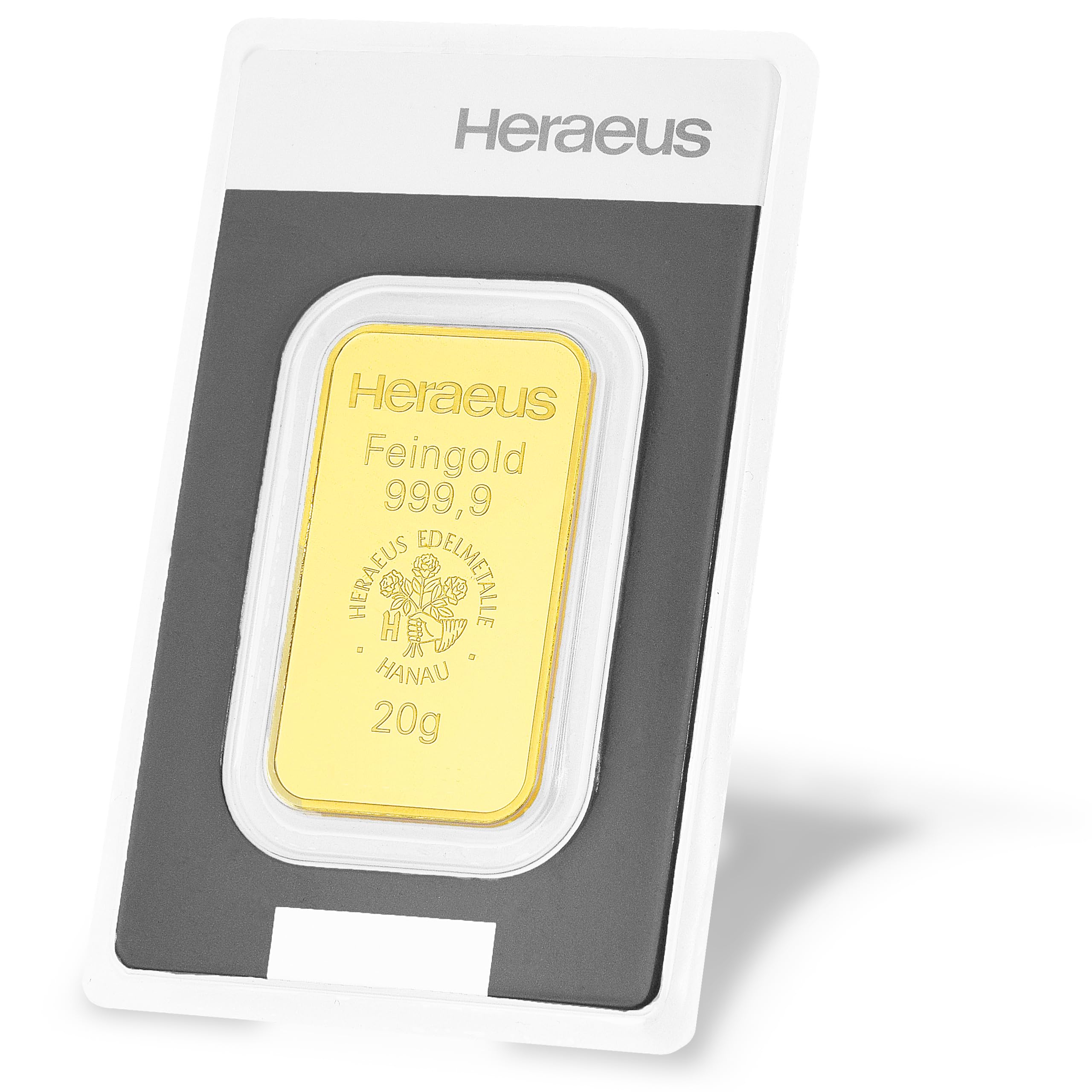 Heraeus Goldbarren, 999.9 Feingold, 20g, LBMA-zertifiziert