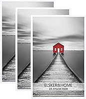 Vista 24 de ELSKER&HOME Juego de 3 Marcos para Póster 18x24, Marco de Fotos Blanco para Montaje en Pared Horizontal o Vertical, Resistente y a Prueba de Arañazos