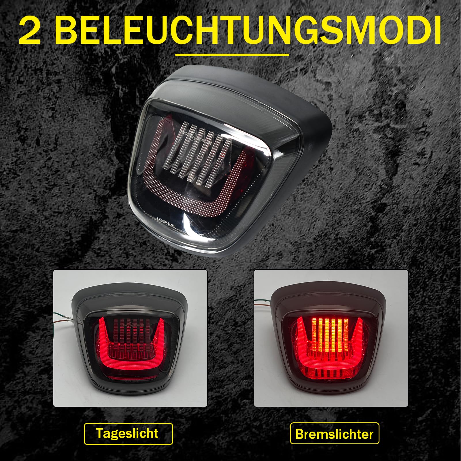 Motorrad LED Rücklicht Bremslicht E-geprüft für Vespa Elettrica Sprint 50 125 150 GL Super GTR 2017-2025 Primavera 50 125 150 2017-2023,Plug-and-Play