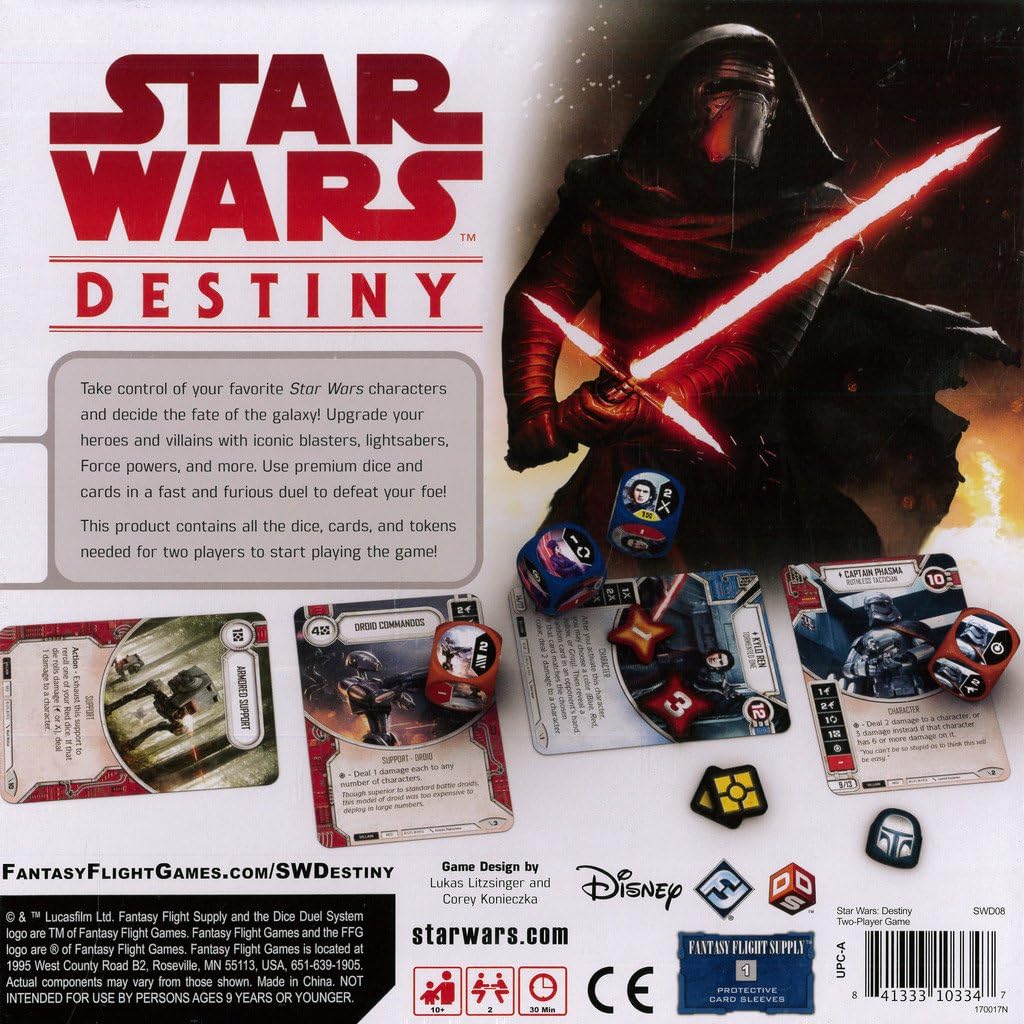 Star Wars Destiny Two Player Game - Collectible Dice and Card Game, Strategy Game for Kids & Adults, Ages 10+, 2 Players, 30 Minute Playtime, Made by Fantasy Flight Games