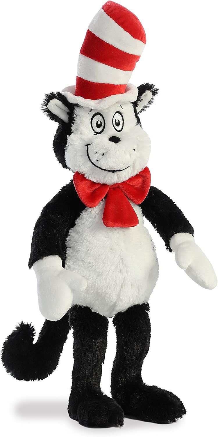 Aurora® Whimsical Dr. Seuss™ Cat in The Hat Stuffed Animal - Officially Licensed Plush for Imaginative Play - Perfect for Kids and Adults - Multicolor 18 Inches