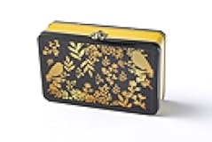 DAHO Metal Storage Box with Hinge for Office, School, Home, Makeup, Arts & Crafts and Accessories (Gold)