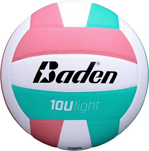 Miniatura 9 de Baden | Luz de 10U | Tamaño oficial, 2 oz más ligero nivel de entrada juvenil voleibol interior | Compuesto de PU, respaldo de espuma extra, reduce