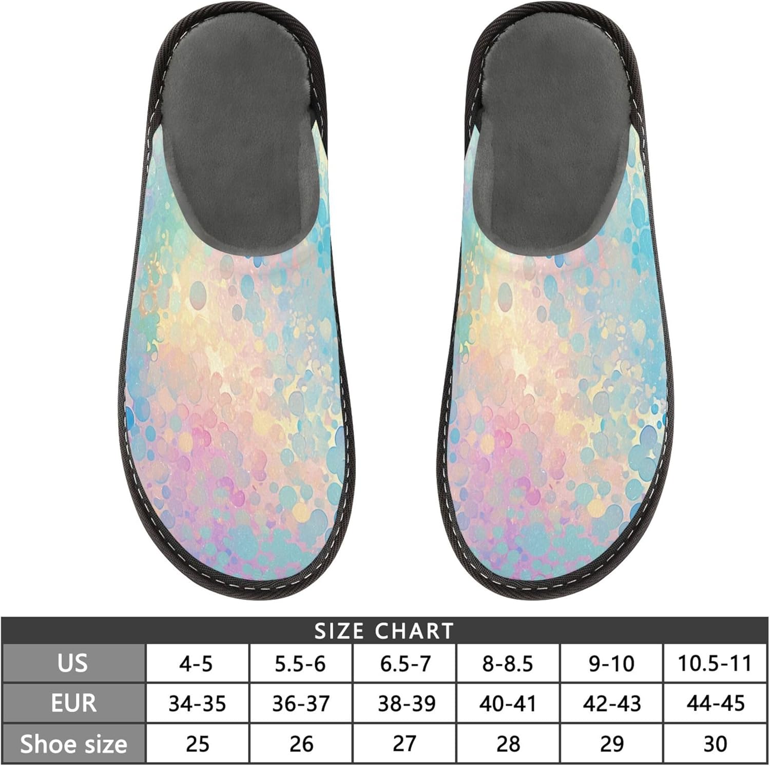 Glitter Texture House Slippers – Cozy Fuzzy Slippers for Guests, Washable & Disposable, Perfect for Shoeless Home, Spa & Hotel Use A110691