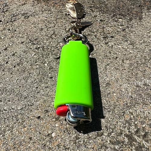 Miniatura 45 de Lighter Holder for J6 BIC Lighters. Keychain Lighter Case. Silicone Keychain case has a Spring Clip Attached to Easily Secure to Any Bag, Key Ring