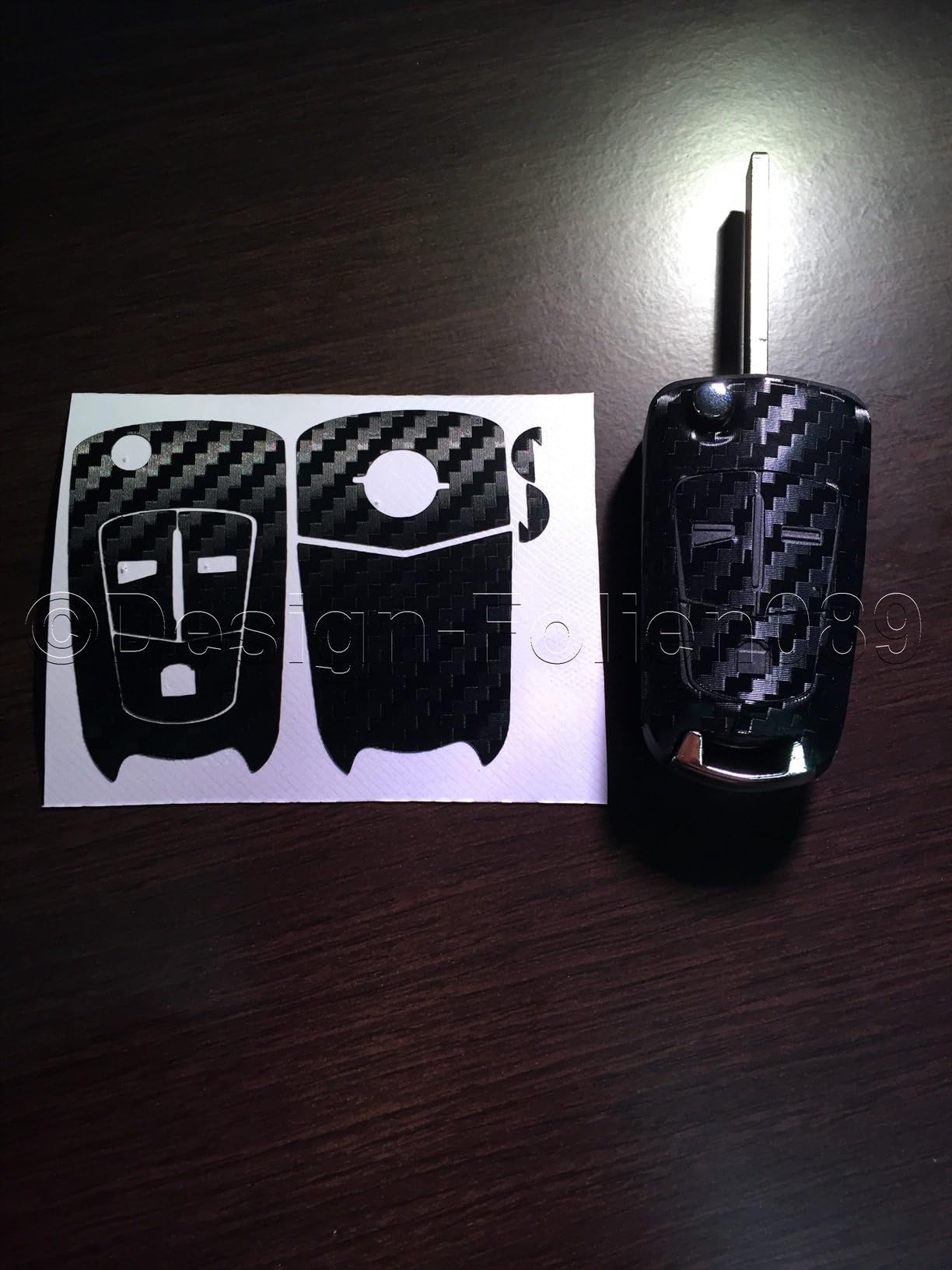 Carbon/Decorative Key Black For Opel Astra H GTC B Vauxhall Vectra C Corsa D VXR Zafira OPC 2 and 3 Button Keys etc.