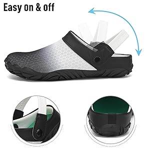 Zoccoli Sandali SAGUARO Unisex - Pantofole Traspiranti Antiscivolo Per Spiaggia E Casual - Foto 6