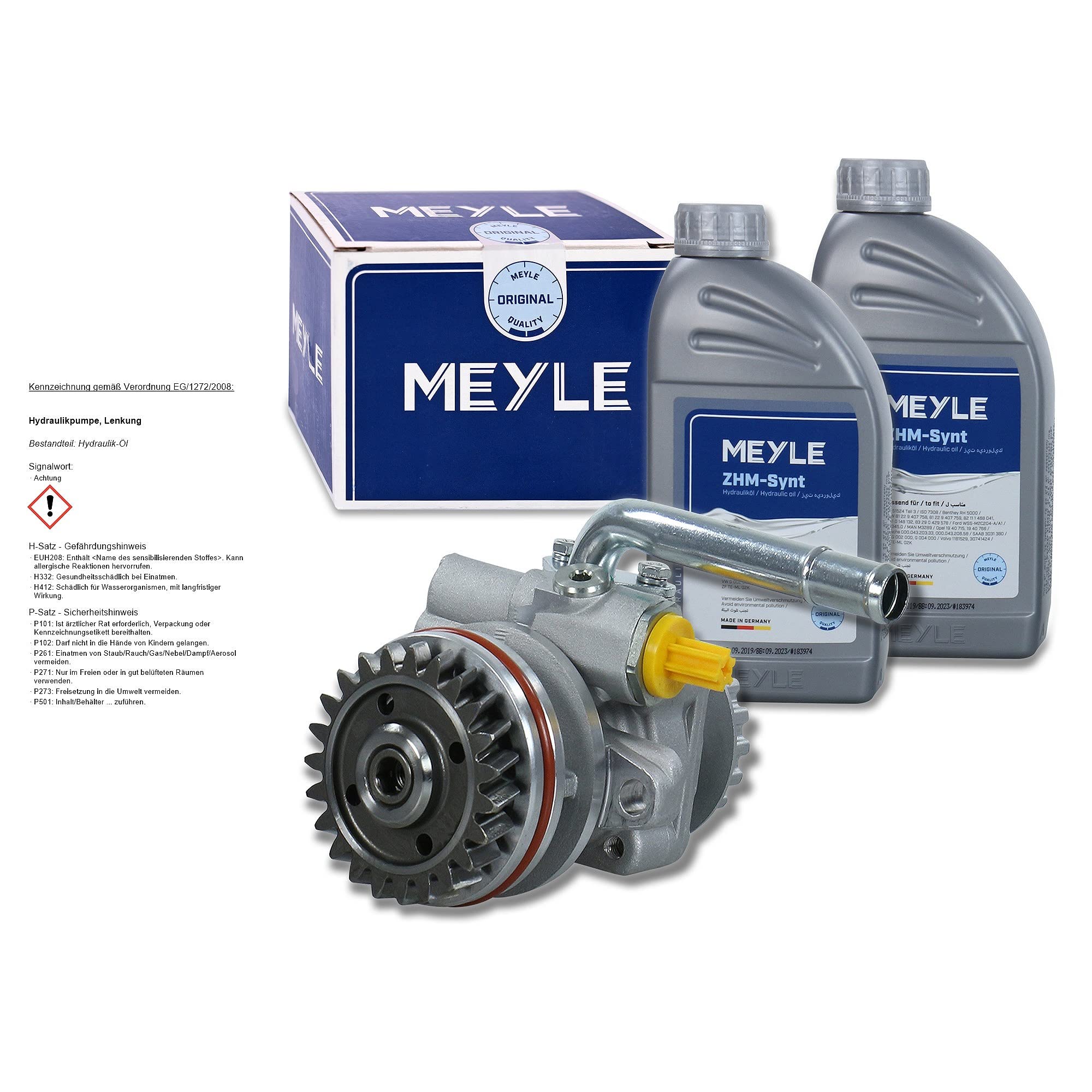 Hydraulikpumpe, Lenkung MEYLE-ORIGINAL-KIT: Better solution for you! von Meyle (114 631 0033/S) Pumpe Lenkung Servopumpe, Servopumpe, Lenkhilfepumpe | 114 631 0033/S passend für Touareg Transporter | 114 631
