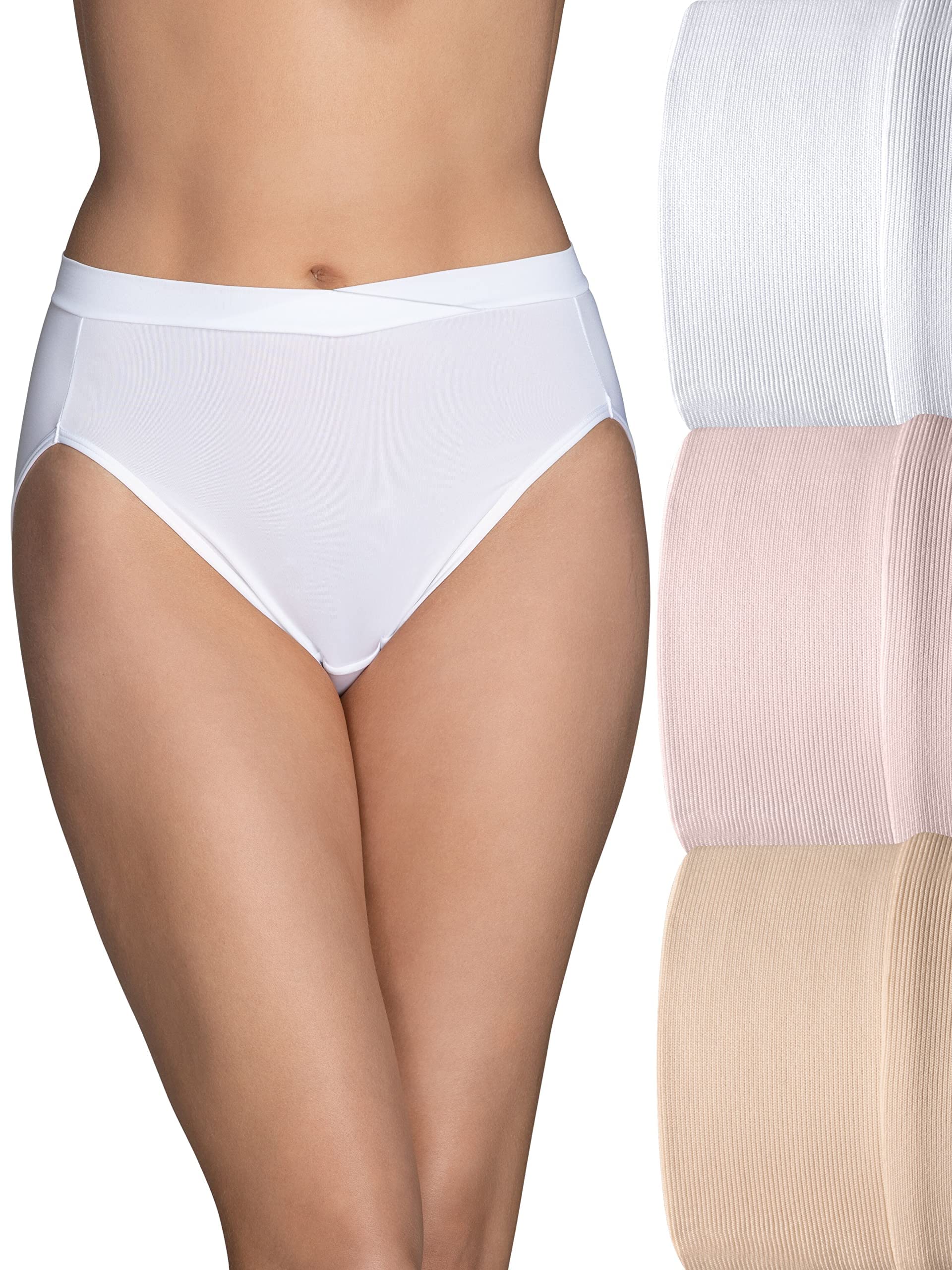 Vanity Fair womens Beyond Comfort Silky Stretch Panties Underwear (pack of 3)