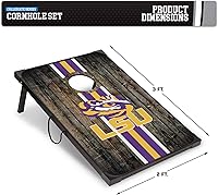 Vista 77 de Wild Sports NCAA 2' x 3' MDF Deluxe Cornhole Set - with Corners and Aprons