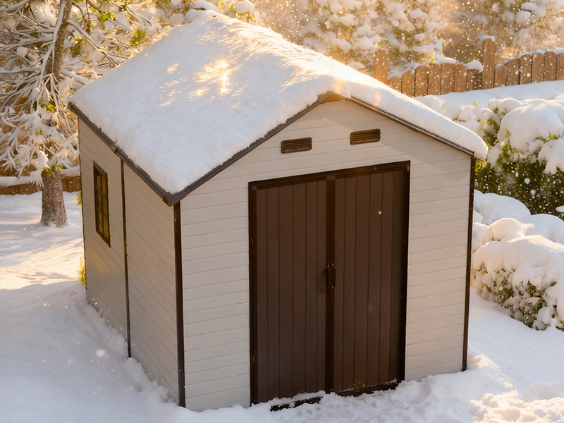 Amazon.com : CDCASA 8x8 FT Resin Storage Shed, Waterproof Outside