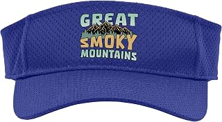 Great Smoky Mountains Hiking Tennessee North Carolina US Sport Sun Visor, Youth, One Size, Purple