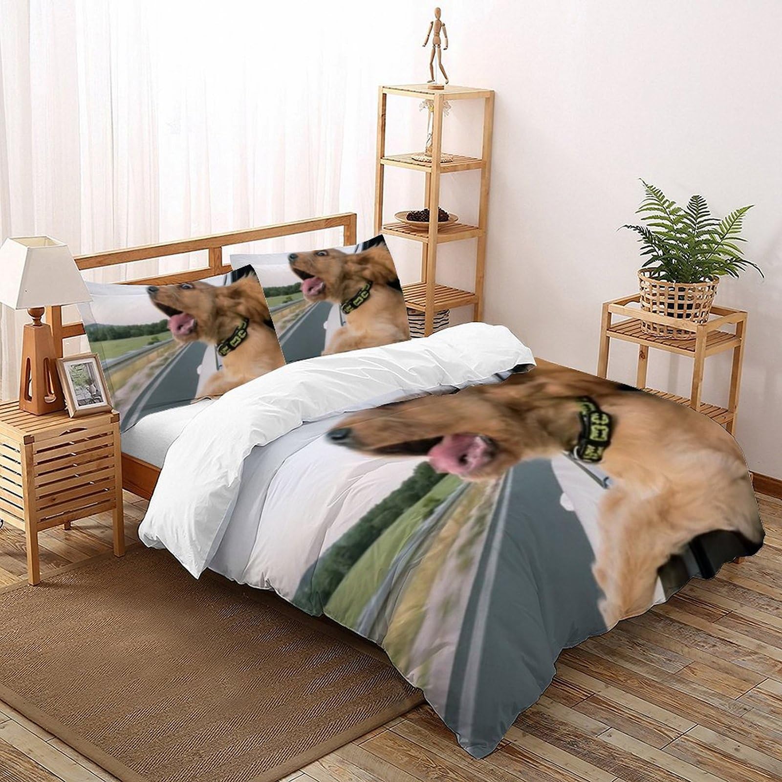Housse de couette chiots 260x220 cm pour créer un cocon douillet