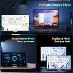 Portable Monitor 15.6 inch, 72% sRGB 1080P HDR FHD, Adjustable Bracket, Laptop Dual C to C & HDMI Second Monitor for PC, Phone Mac PS4/PS5 Gaming Display, Zero Bezel VESA-Protection Package