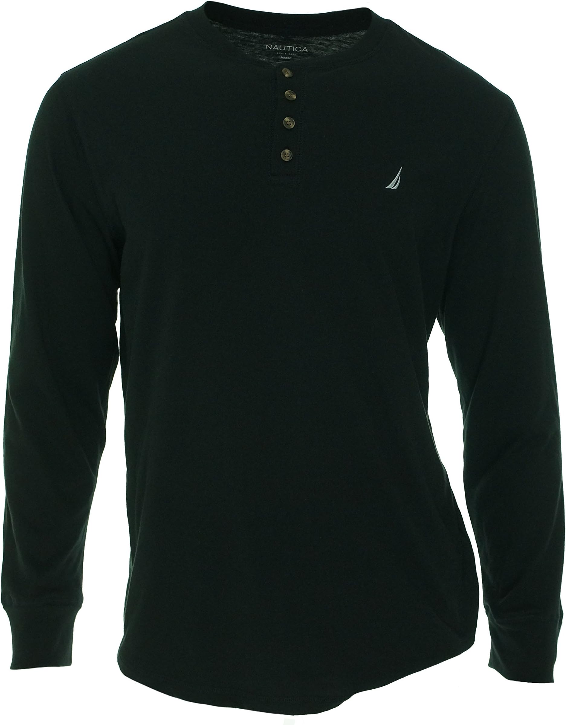 Nautica Men's Long Sleeve Solid Henley