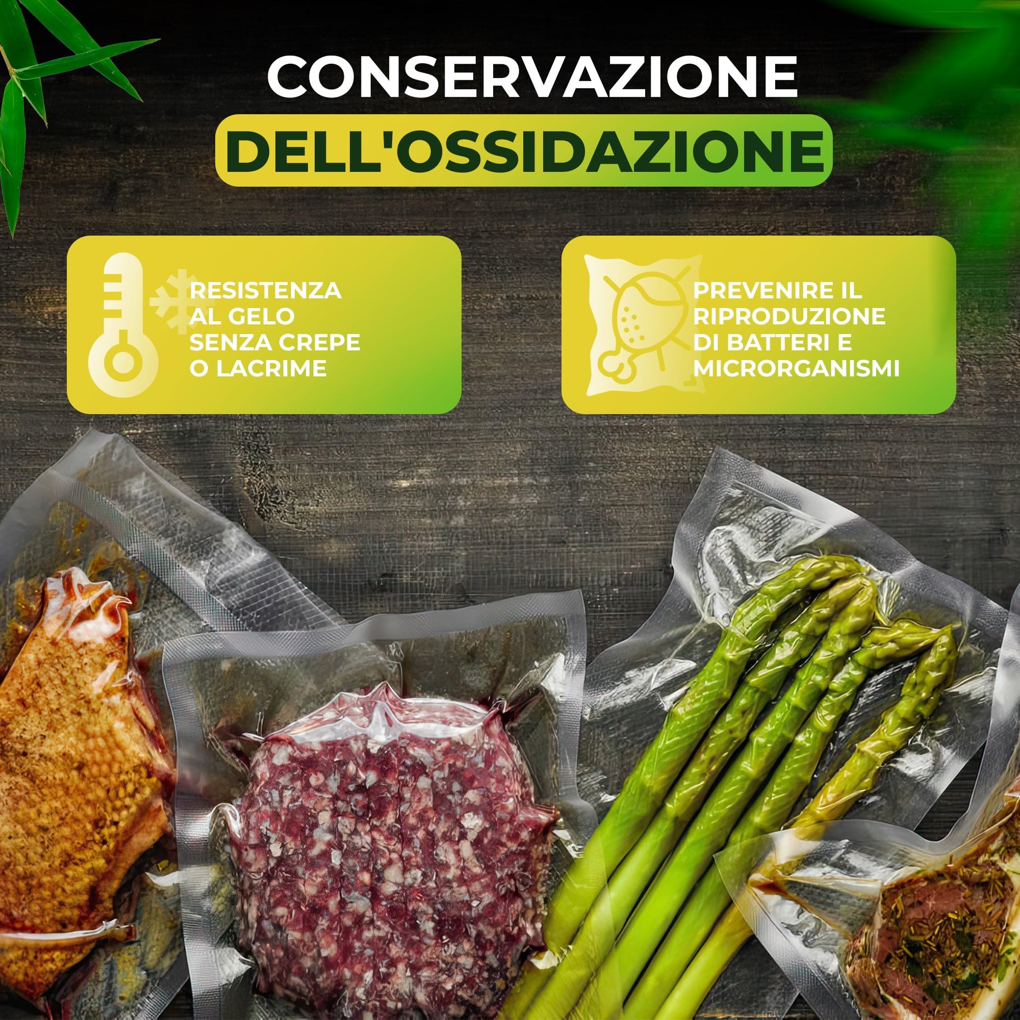 BOLSEMACK Sacchetti Sottovuoto Per Alimenti - 100 Buste 25x35cm Senza BPA, Compatibili Con Tutte Le Macchine Sottovuoto - Foto 9