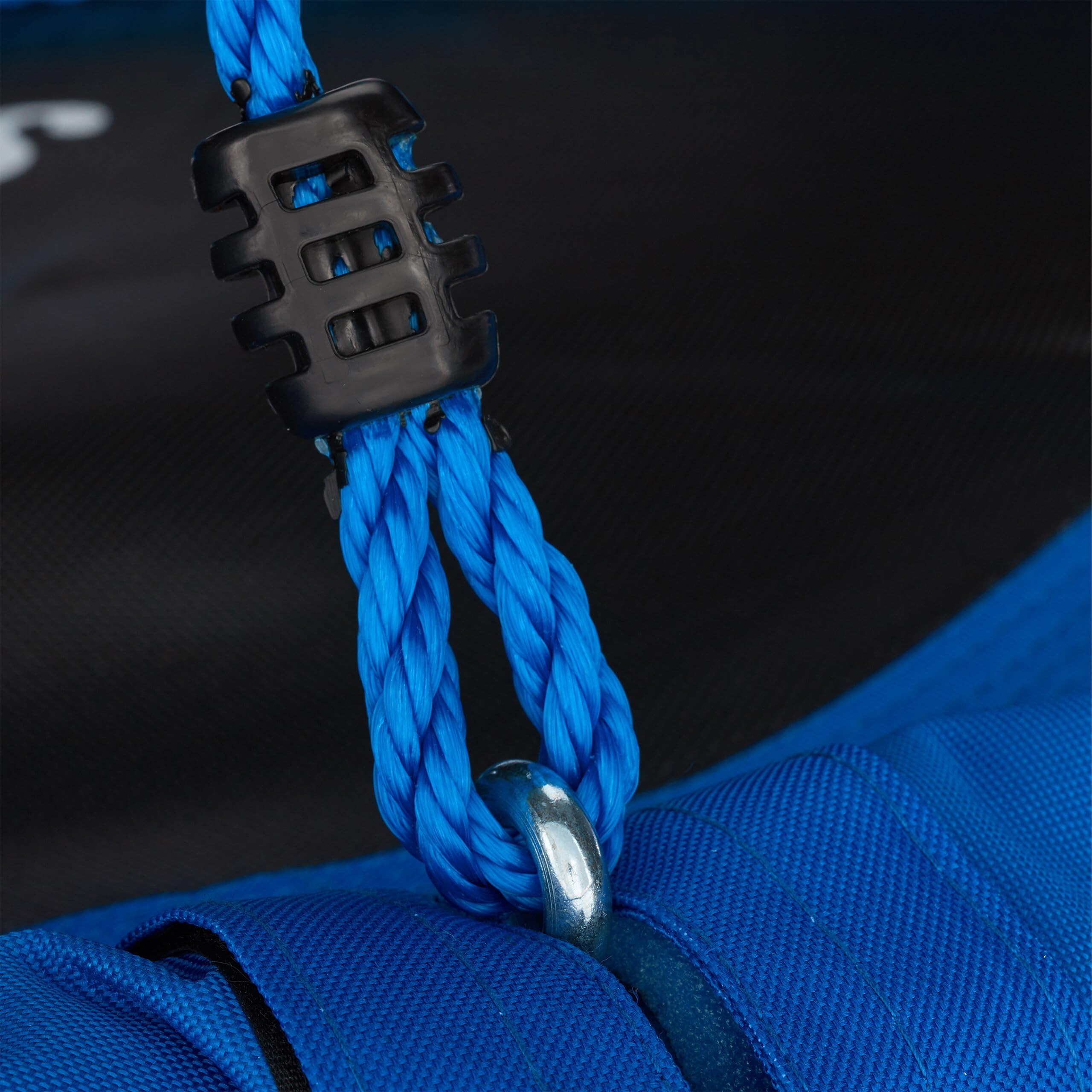 Relaxdays Columpio Jardín Nido de Altura Ajustable para Niños y Adultos, hasta 100 kg, Azul, ø 110 cm, Juventud Unisex