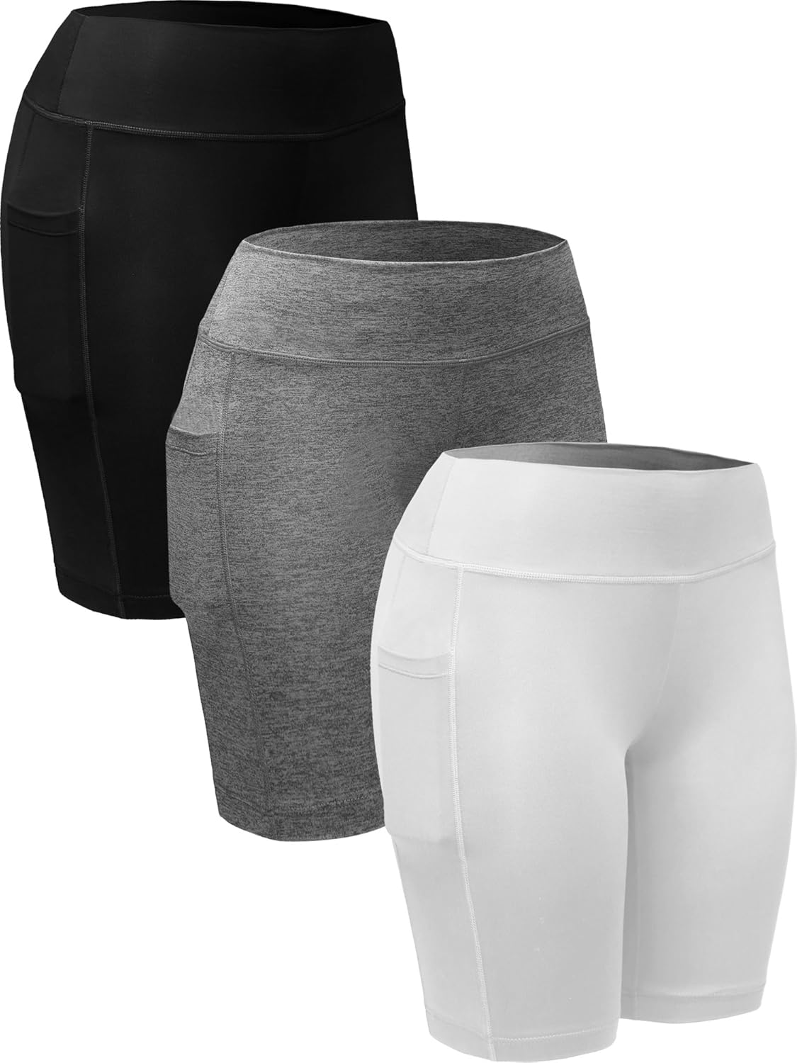 Neleus Women's Workout Compression Yoga Shorts with Pocket : Sports & Outdoors