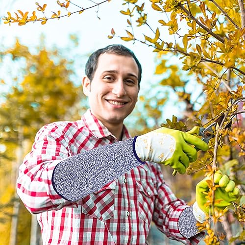Miniatura 9 de 5 pares de mangas de protección para antebrazo resistente a los cortes nivel 5 protectores de brazo a prueba de mordeduras, protectores de brazo de