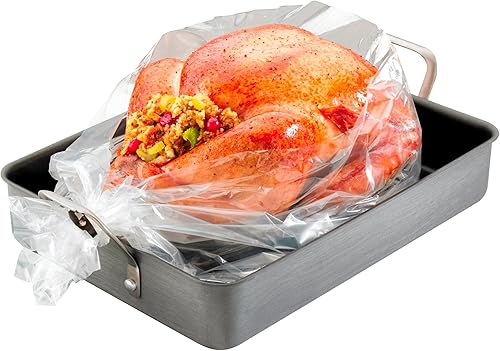 PanSaver Bolsas de pavo, bolsas de horno para cocinar, bolsa de aves de corral para salmuera de pavo, 2 unidades