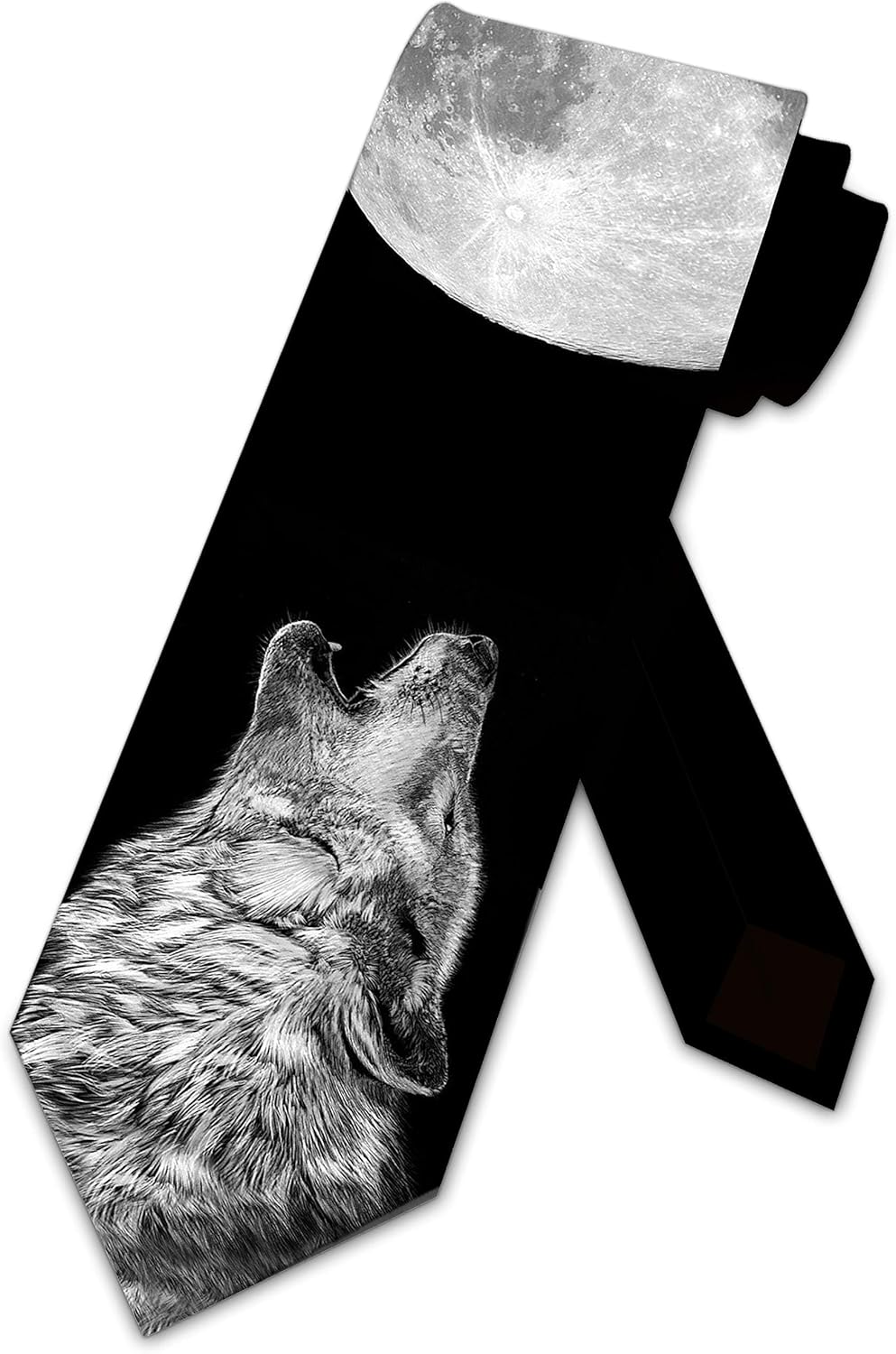 Three Rooker Animal Ties Mens Black and White Necktie Animals Neckties Wild Tie