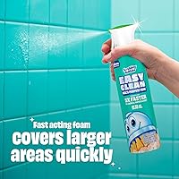 Vista 5 de Limpiador multiusos de baño con espuma fácil de limpiar Scrubbing Bubbles, botella de spray continuo, espuma de acción rápida, 13.58 onzas