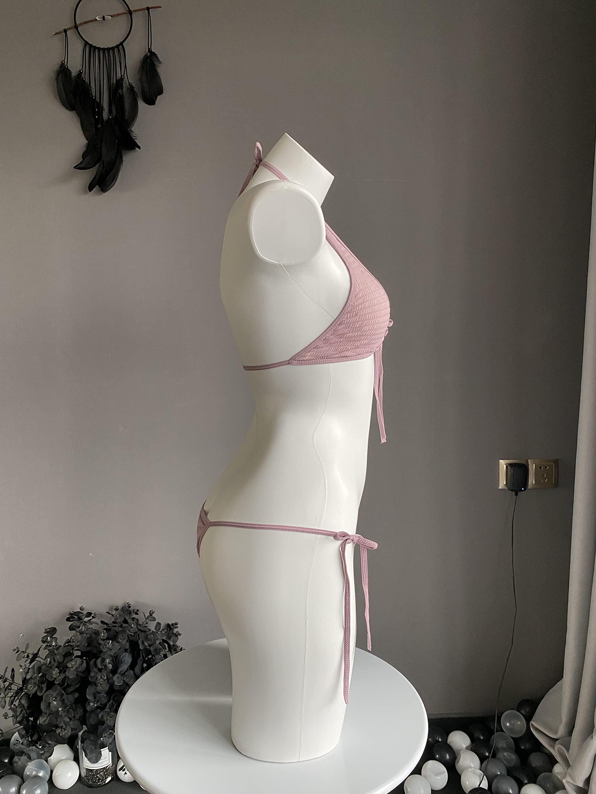 SINGUYUN Sexy Lingerie Set for Women Anime Bikini Cute Maid Outfit Bra Panties Cosplay Japanese Lolita Underwear: 2655lavender