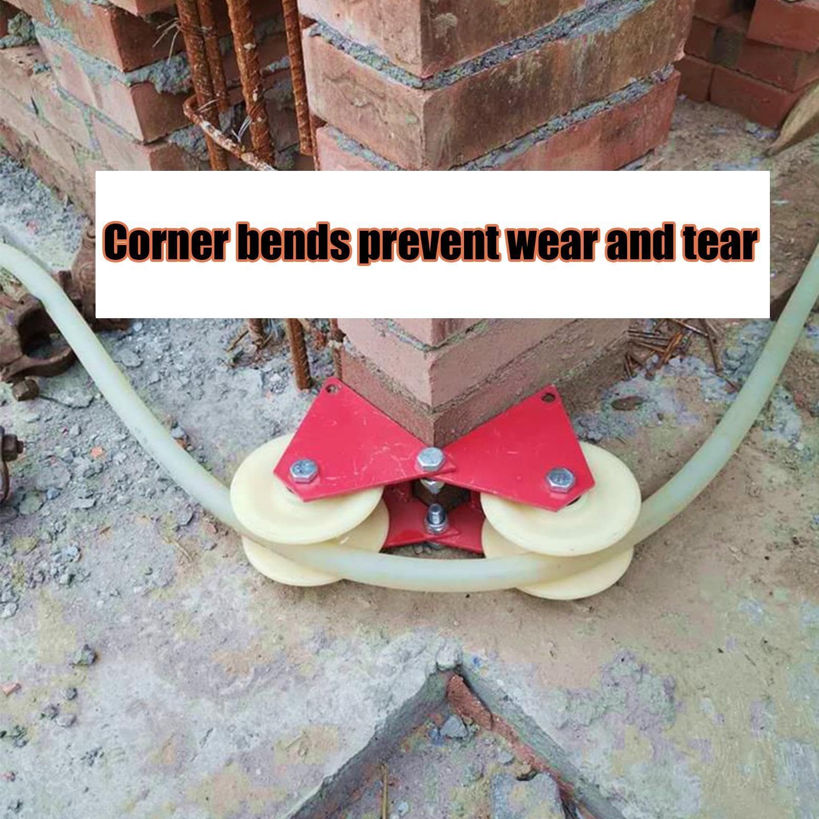 Polea Retráctil de Cuerda Trabajo Pesado, Retracción Segura de Cuerda y | de Polea y Cuerda Segura para Ascenso en Esquina Para Obras Actividades Al Aire Libre Y Decoración Hoga