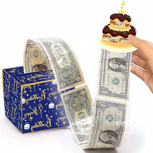 Caja de dinero de feliz cumpleaños para tirador de regalo en efectivo, caja de dinero de regalo en efectivo, juego de caja de regalo en efectivo de