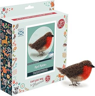 The Crafty Kit Company Needle Felting Craft Kit - British Birds Robin | ...