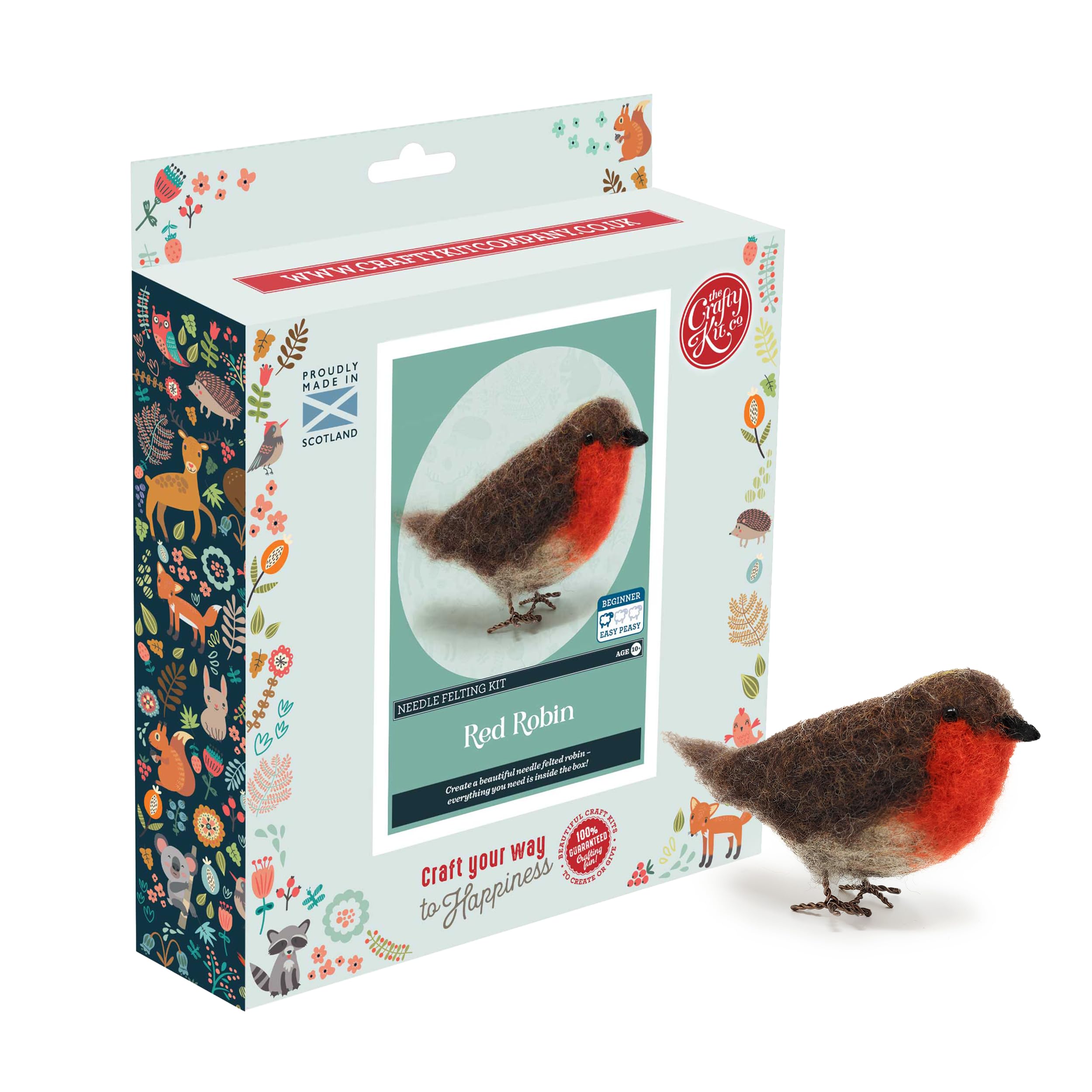 British Birds Red Robin Needle Felting Kit
