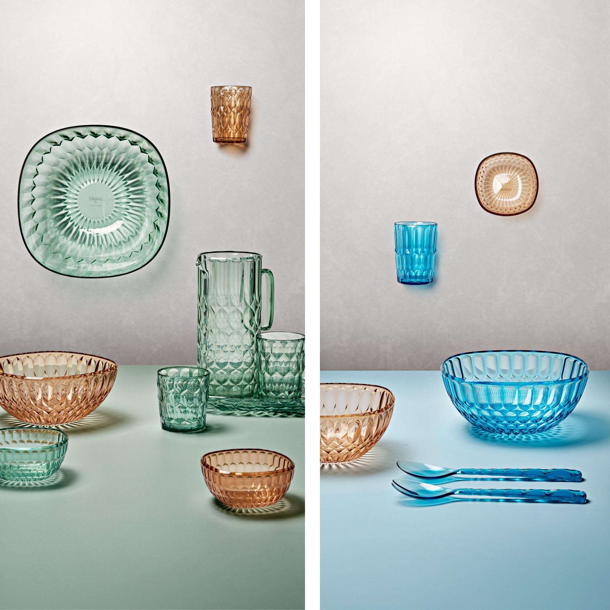 Guzzini - Vanity, conteneur Vert Matcha 30 cm en Bio-based SAN et Bio-based SMMA - AIR