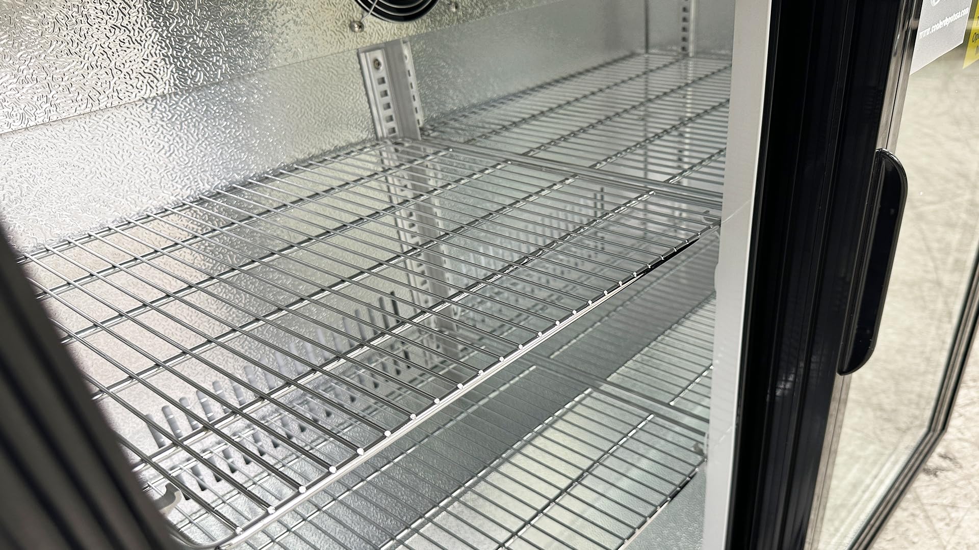 Beer Back Bar Cooler Commercial Refrigerator 35" Width, Capacity 7.4 Cuft (208l) Black Under Counter With Two 2 Sliding Doors Nsf Bb2s on Fridge.com - View 5