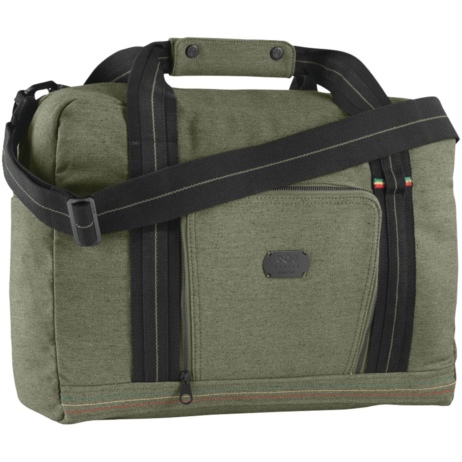House of Marley lively up gray hemp Roll-Top Backpack with Tan Straps Mini Rolltop Backpack - Nature, hazelnut | Lässig main image 4