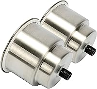 Vista 9 de Amarine Made 4 piezas de acero inoxidable taza de bebidas titular con drenaje para barco marino RV Camper