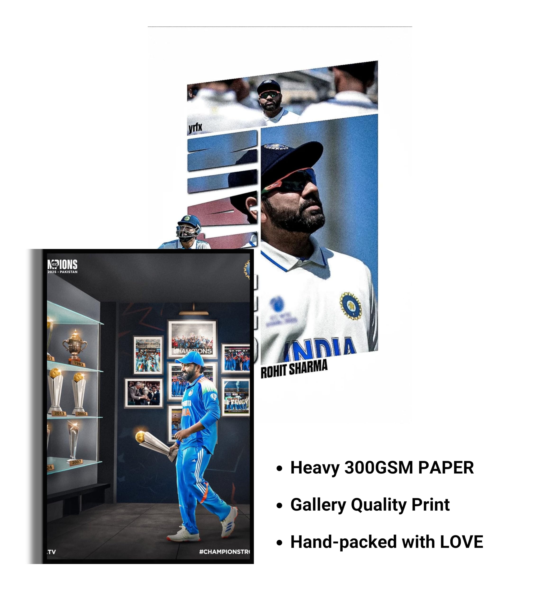 Shubman Gill Cricket Posters - A4 Wall Art -26